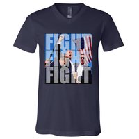 Fight Fight Fight For Donald Trump 2024 Usa Election Voting V-Neck T-Shirt