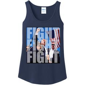 Fight Fight Fight For Donald Trump 2024 Usa Election Voting Ladies Essential Tank