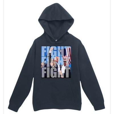 Fight Fight Fight For Donald Trump 2024 Usa Election Voting Urban Pullover Hoodie