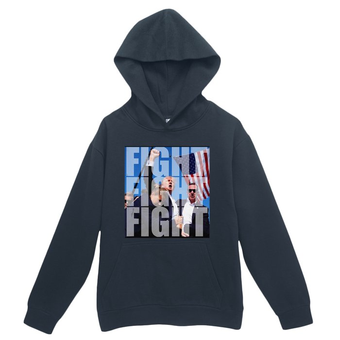 Fight Fight Fight For Donald Trump 2024 Usa Election Voting Urban Pullover Hoodie