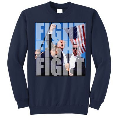 Fight Fight Fight For Donald Trump 2024 Usa Election Voting Tall Sweatshirt