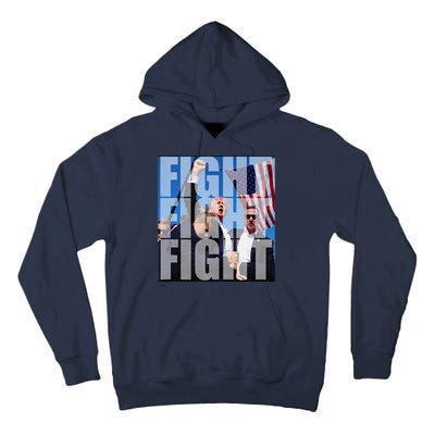 Fight Fight Fight For Donald Trump 2024 Usa Election Voting Tall Hoodie