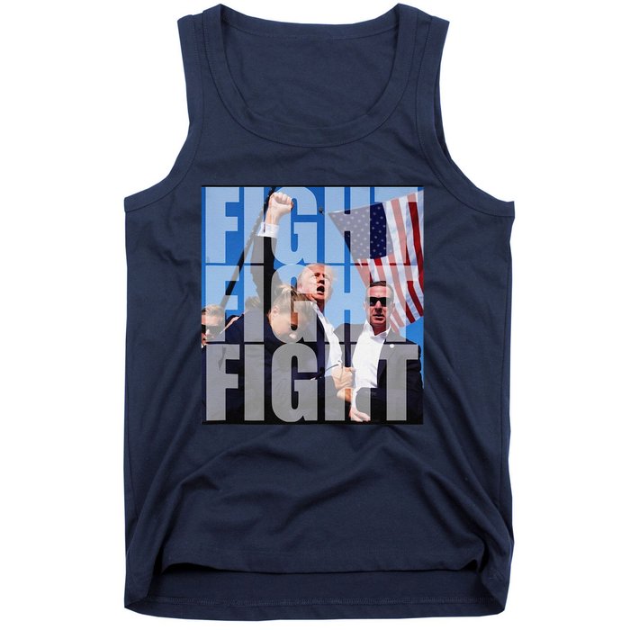 Fight Fight Fight For Donald Trump 2024 Usa Election Voting Tank Top