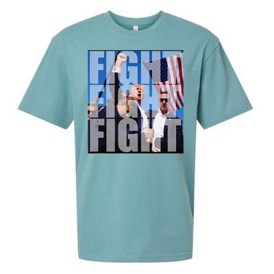 Fight Fight Fight For Donald Trump 2024 Usa Election Voting Sueded Cloud Jersey T-Shirt