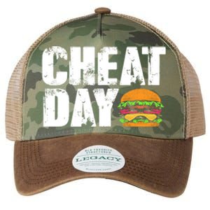 Funny Fast Food Hamburger Cheeseburger Cheat Day Gift Legacy Tie Dye Trucker Hat