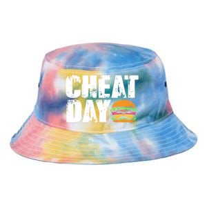 Funny Fast Food Hamburger Cheeseburger Cheat Day Gift Tie Dye Newport Bucket Hat