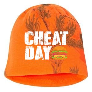 Funny Fast Food Hamburger Cheeseburger Cheat Day Gift Kati - Camo Knit Beanie