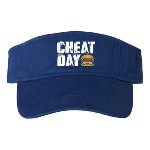 Funny Fast Food Hamburger Cheeseburger Cheat Day Gift Valucap Bio-Washed Visor