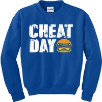 Funny Fast Food Hamburger Cheeseburger Cheat Day Gift Kids Sweatshirt