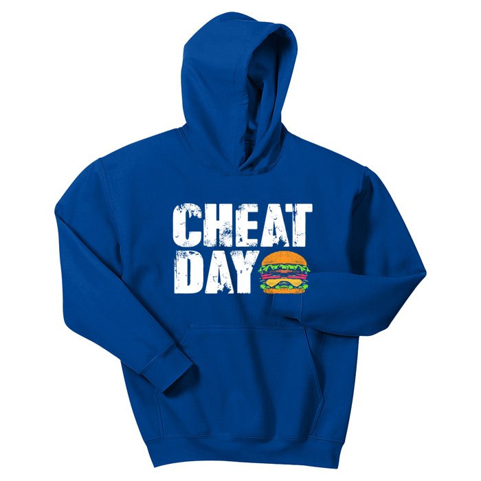 Funny Fast Food Hamburger Cheeseburger Cheat Day Gift Kids Hoodie