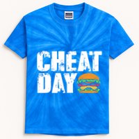 Funny Fast Food Hamburger Cheeseburger Cheat Day Gift Kids Tie-Dye T-Shirt