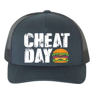 Funny Fast Food Hamburger Cheeseburger Cheat Day Gift Yupoong Adult 5-Panel Trucker Hat