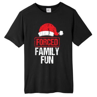 Forced Family Fun Winter Holidays Funny Christmas Tall Fusion ChromaSoft Performance T-Shirt