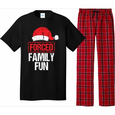 Forced Family Fun Winter Holidays Funny Christmas Pajama Set