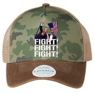 Fight Fight Fight Usa Flag Donald Trump 2024 Rally Presidential Election Legacy Tie Dye Trucker Hat