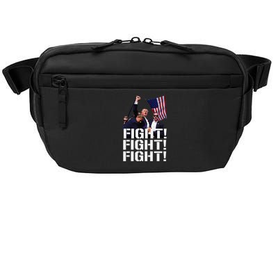 Fight Fight Fight Usa Flag Donald Trump 2024 Rally Presidential Election Crossbody Pack