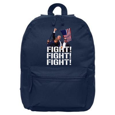 Fight Fight Fight Usa Flag Donald Trump 2024 Rally Presidential Election 16 in Basic Backpack