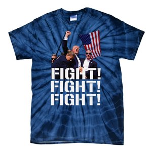 Fight Fight Fight Usa Flag Donald Trump 2024 Rally Presidential Election Tie-Dye T-Shirt