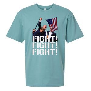 Fight Fight Fight Usa Flag Donald Trump 2024 Rally Presidential Election Sueded Cloud Jersey T-Shirt