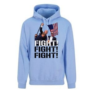 Fight Fight Fight Usa Flag Donald Trump 2024 Rally Presidential Election Unisex Surf Hoodie