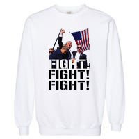 Fight Fight Fight Usa Flag Donald Trump 2024 Rally Presidential Election Garment-Dyed Sweatshirt