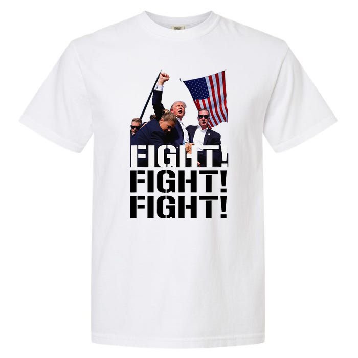 Fight Fight Fight Usa Flag Donald Trump 2024 Rally Presidential Election Garment-Dyed Heavyweight T-Shirt