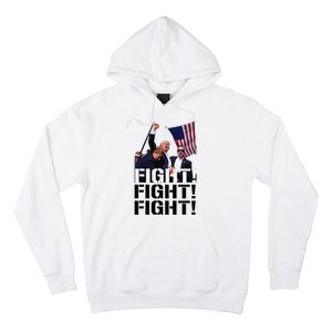 Fight Fight Fight Usa Flag Donald Trump 2024 Rally Presidential Election Hoodie