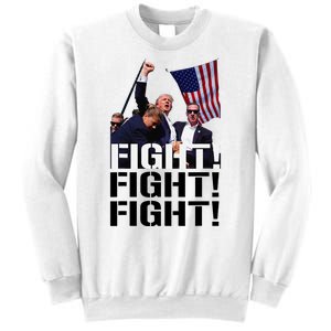 Fight Fight Fight Usa Flag Donald Trump 2024 Rally Presidential Election Sweatshirt