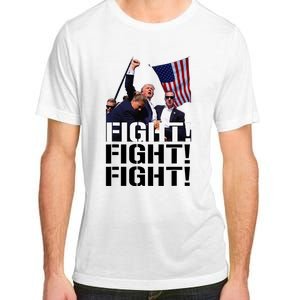 Fight Fight Fight Usa Flag Donald Trump 2024 Rally Presidential Election Adult ChromaSoft Performance T-Shirt