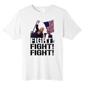 Fight Fight Fight Usa Flag Donald Trump 2024 Rally Presidential Election Tall Fusion ChromaSoft Performance T-Shirt