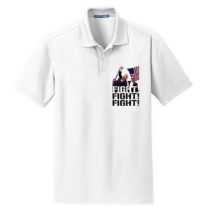 Fight Fight Fight Usa Flag Donald Trump 2024 Rally Presidential Election Dry Zone Grid Polo