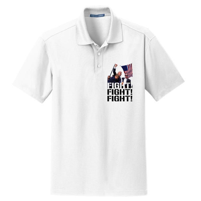 Fight Fight Fight Usa Flag Donald Trump 2024 Rally Presidential Election Dry Zone Grid Polo