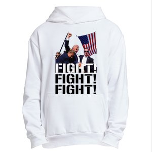 Fight Fight Fight Usa Flag Donald Trump 2024 Rally Presidential Election Urban Pullover Hoodie