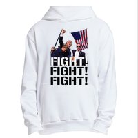 Fight Fight Fight Usa Flag Donald Trump 2024 Rally Presidential Election Urban Pullover Hoodie