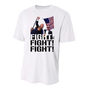 Fight Fight Fight Usa Flag Donald Trump 2024 Rally Presidential Election Performance Sprint T-Shirt