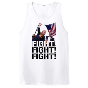 Fight Fight Fight Usa Flag Donald Trump 2024 Rally Presidential Election PosiCharge Competitor Tank