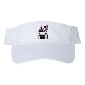 Fight Fight Fight Usa Flag Donald Trump 2024 Rally Presidential Election Valucap Bio-Washed Visor