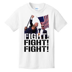 Fight Fight Fight Usa Flag Donald Trump 2024 Rally Presidential Election Kids T-Shirt