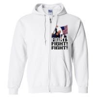 Fight Fight Fight Usa Flag Donald Trump 2024 Rally Presidential Election Full Zip Hoodie