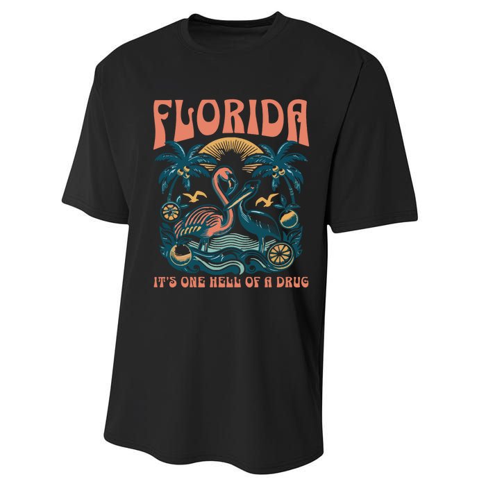 Florida Flamingo Performance Sprint T-Shirt