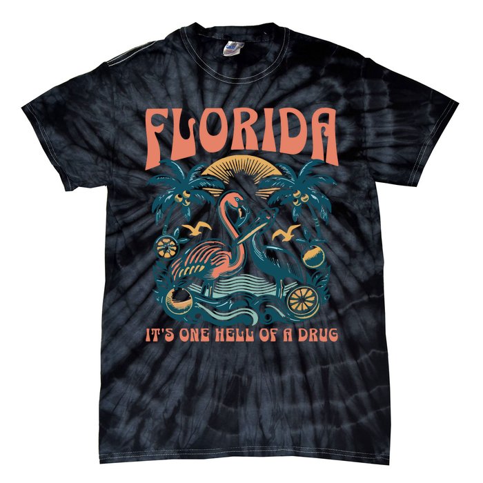 Florida Flamingo Tie-Dye T-Shirt