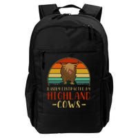 Funny Farming Farmer Gift Easily Distracted By Highland Cow Daily Commute Backpack