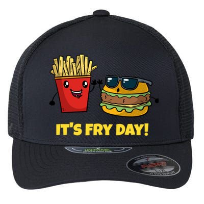 Funny Fast Food Hamburger It's Fry Day Burger Lover Gift Flexfit Unipanel Trucker Cap