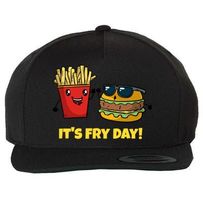 Funny Fast Food Hamburger It's Fry Day Burger Lover Gift Wool Snapback Cap