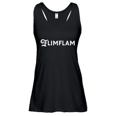 Flimflam Flim Flam Funny Sneaky Swindle Liar Sarcastic Ladies Essential Flowy Tank
