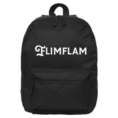 Flimflam Flim Flam Funny Sneaky Swindle Liar Sarcastic 16 in Basic Backpack