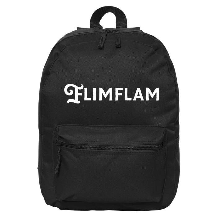 Flimflam Flim Flam Funny Sneaky Swindle Liar Sarcastic 16 in Basic Backpack