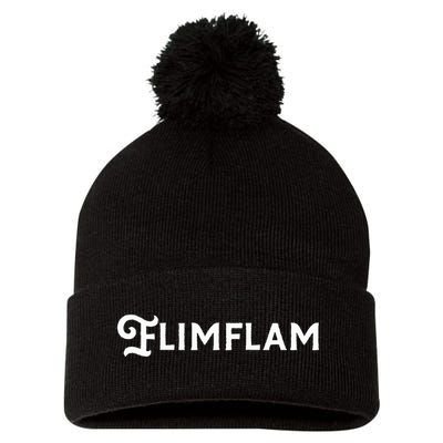 Flimflam Flim Flam Funny Sneaky Swindle Liar Sarcastic Pom Pom 12in Knit Beanie