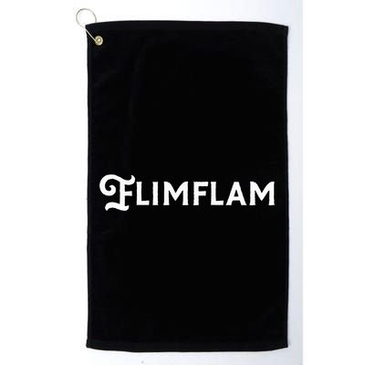 Flimflam Flim Flam Funny Sneaky Swindle Liar Sarcastic Golf Towel