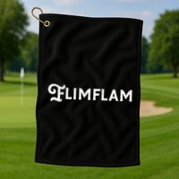 Flimflam Flim Flam Funny Sneaky Swindle Liar Sarcastic Golf Towel